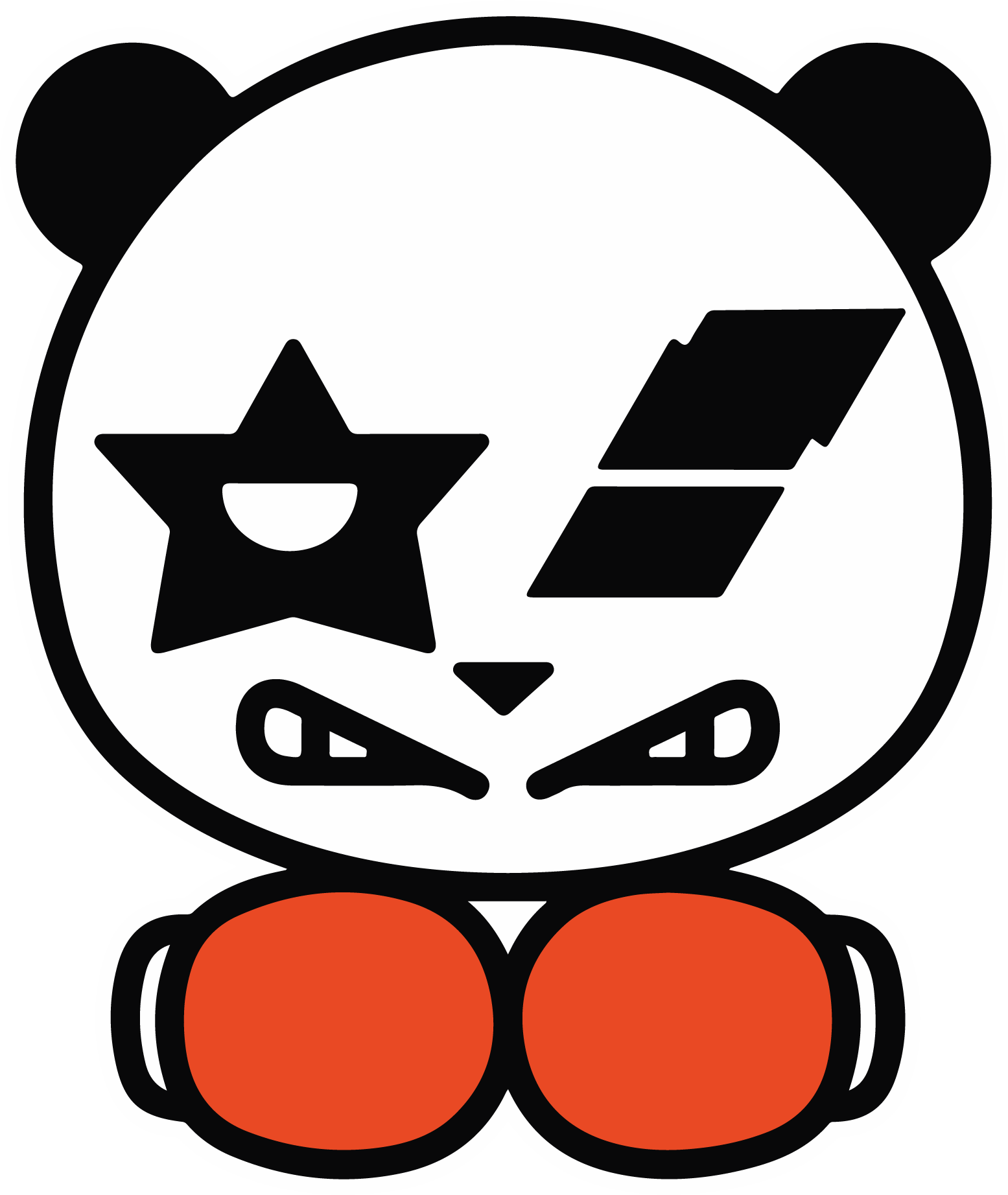 Logo panda boxing